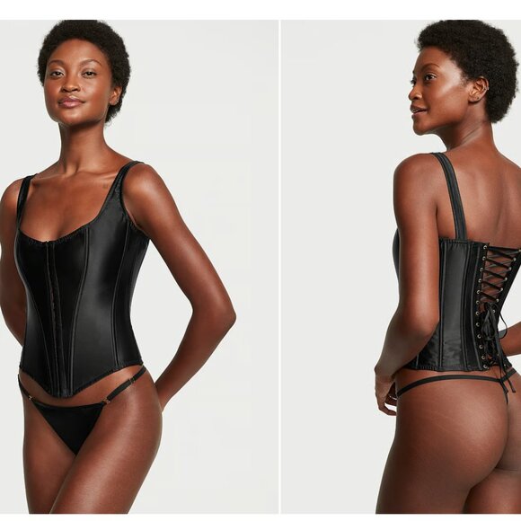 ASO Taylor Swift! - Victoria's Secret Classic Silk Corset Set - NWT - Picture 1 of 5